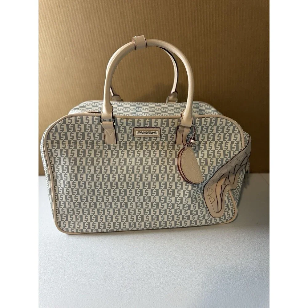 SPRAYGROUND Limited Edition Rose Money Check Duffle Jet Setter